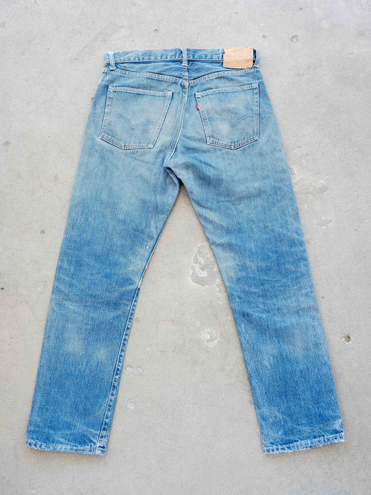 1960’s Levi’s Selvedge Big E 505s in a Light Midwash with Repairs 34W