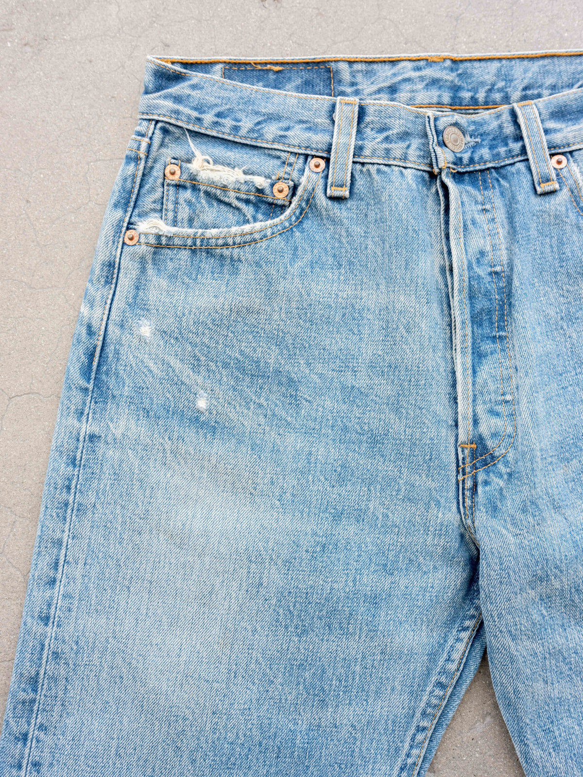 1990’s Levi’s 501s in a Midwash with Lots of Character 29W