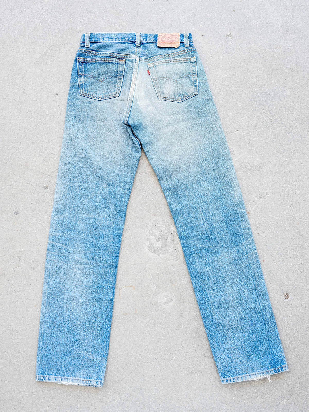 1980’s/1990’s Levi’s 501s with Whiskering and Fades 29W