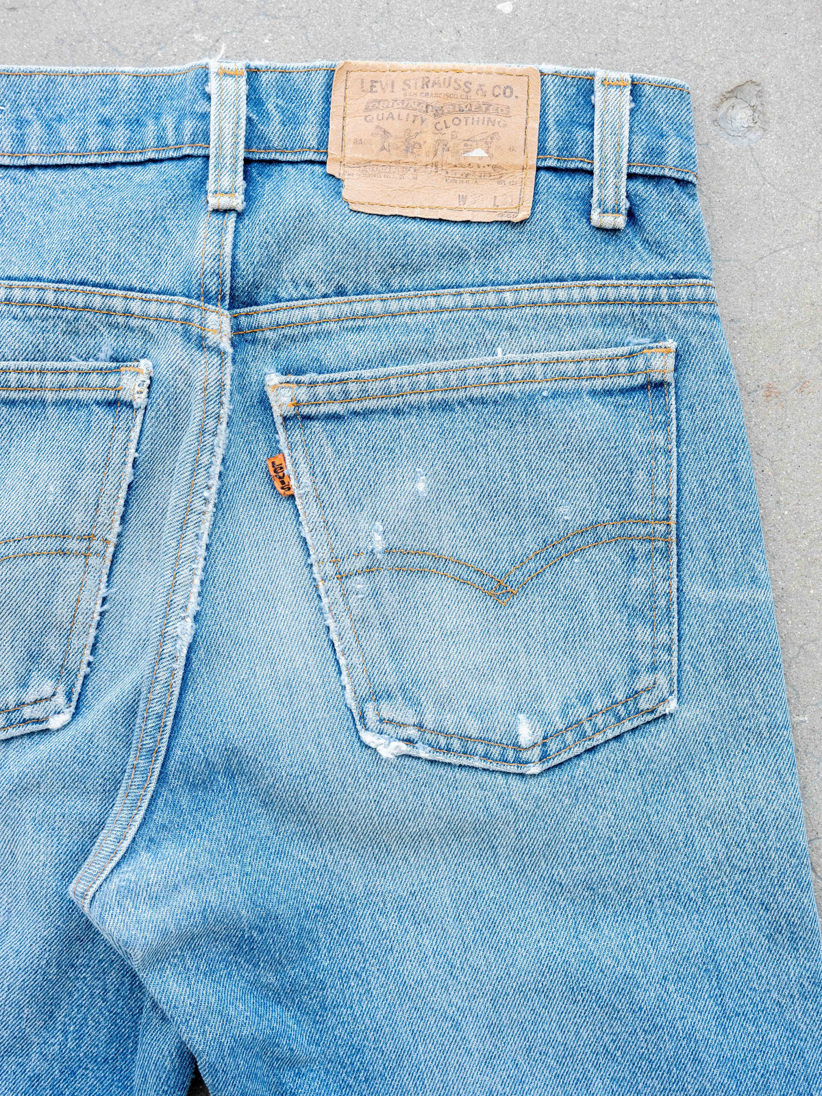 1980’s Levi’s 505s with Whiskers and Character 30W