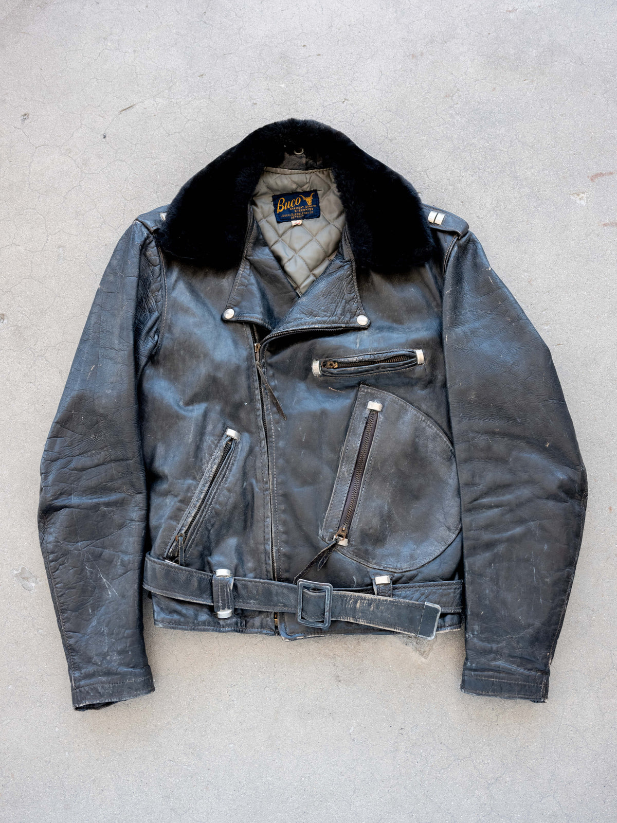 1950’s Buco J-82 with Character and Removable Fur Collar (Size Medium)