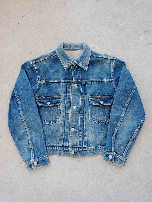 1950’s Levi’s 507XX Type Two Jacket in a Dark Midwash (Size Medium/Large)
