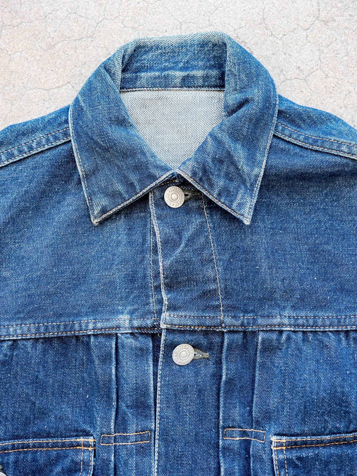 1950’s Levi’s 507XX Type Two Jacket in a Dark Wash and Perfect Condition (Size Small)