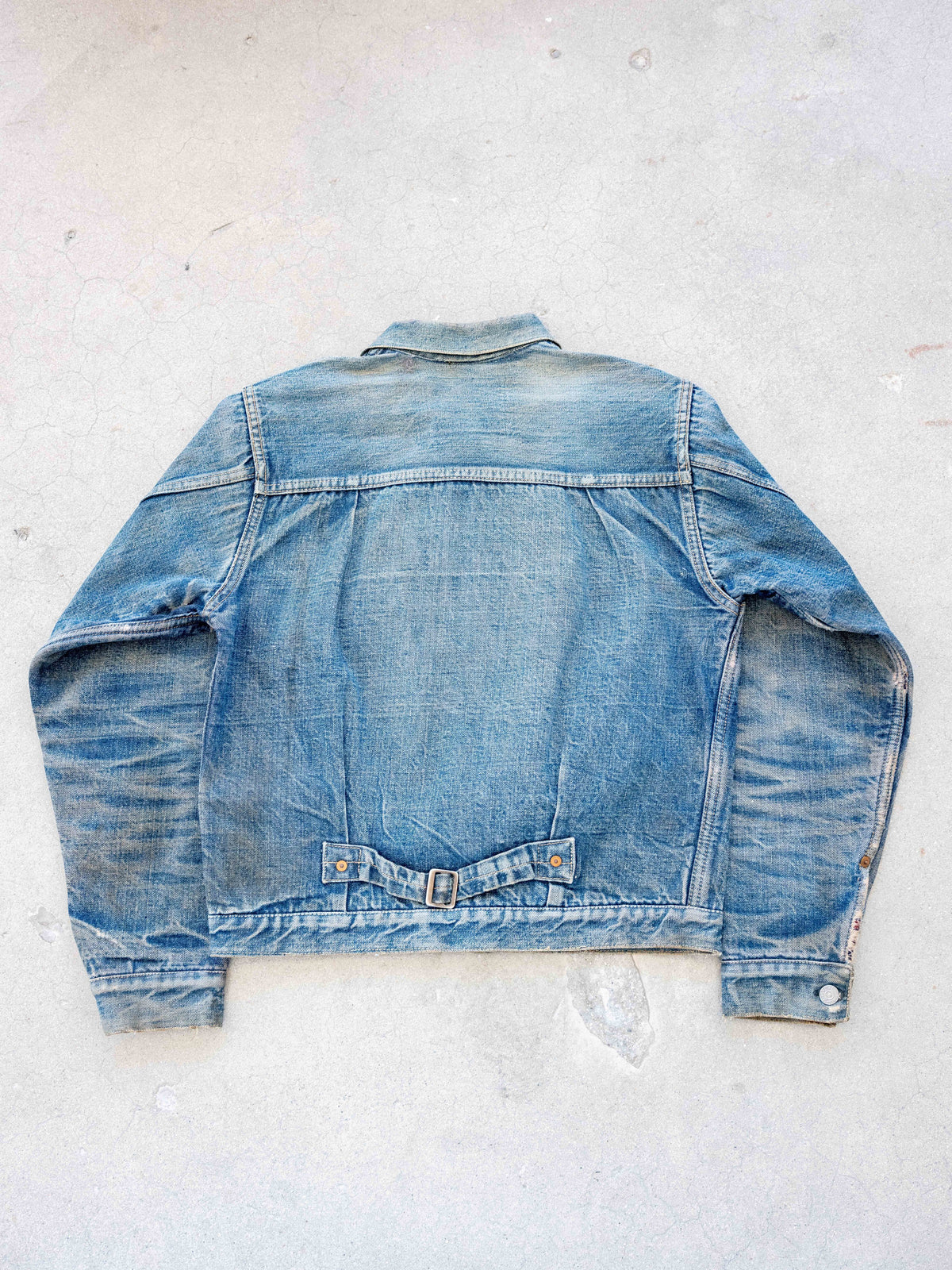 1940’s Levi’s 506XX Type One Jacket in a Midwash with Great Character (Size Medium)