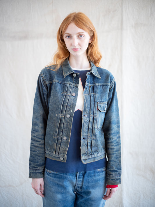 1940’s Levi’s 506XX Type One Jacket in a Midwash with Great Character (Size Medium)