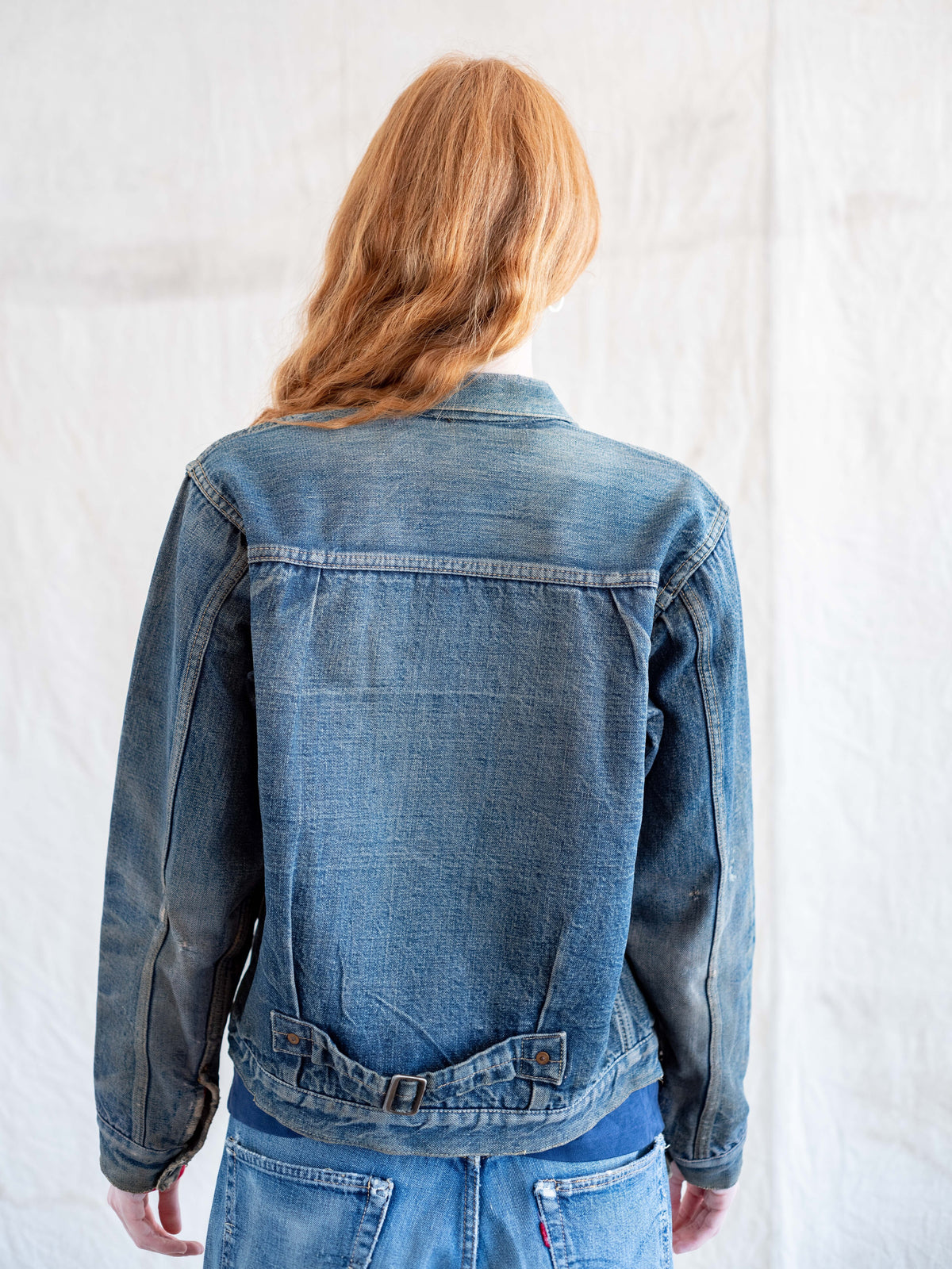 1940’s Levi’s 506XX Type One Jacket in a Midwash with Great Character (Size Medium)
