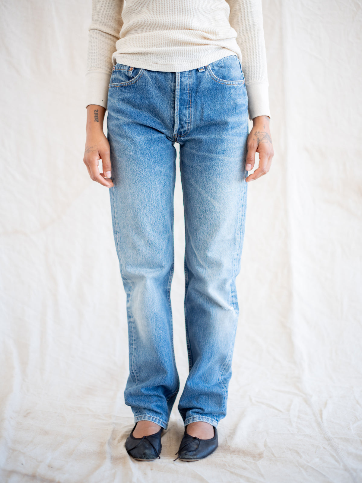 1980’s/1990’s Levi’s 501s with Whiskering and Fades 29W
