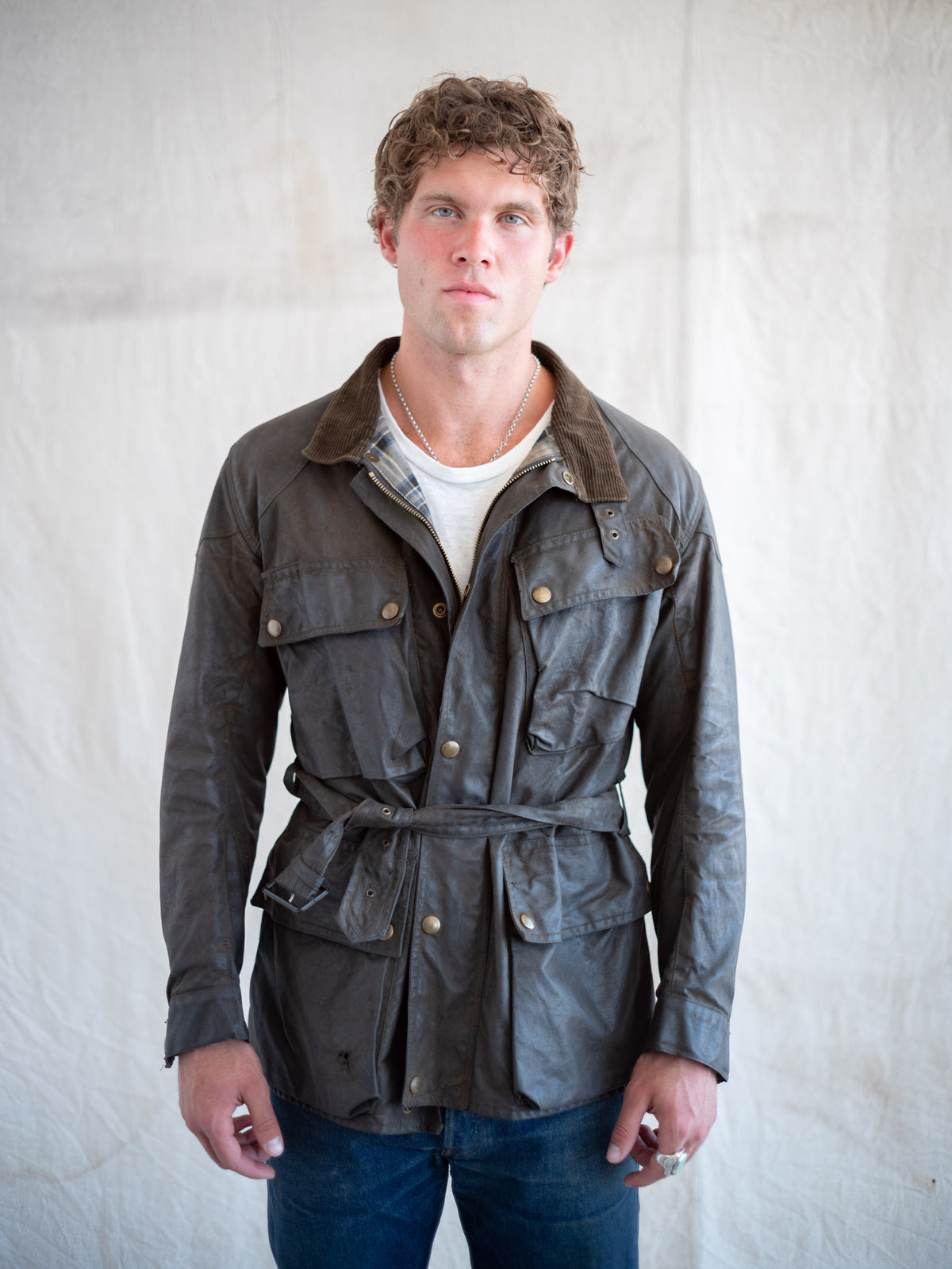 1980’s Belstaff Waxed Chore Jacket Made in England (Size Medium/Large)