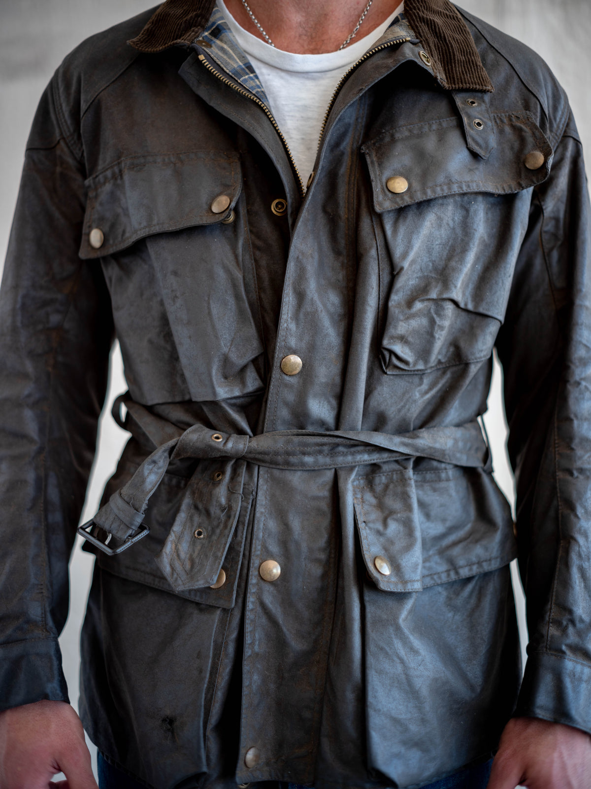 1980’s Belstaff Waxed Chore Jacket Made in England (Size Medium/Large)