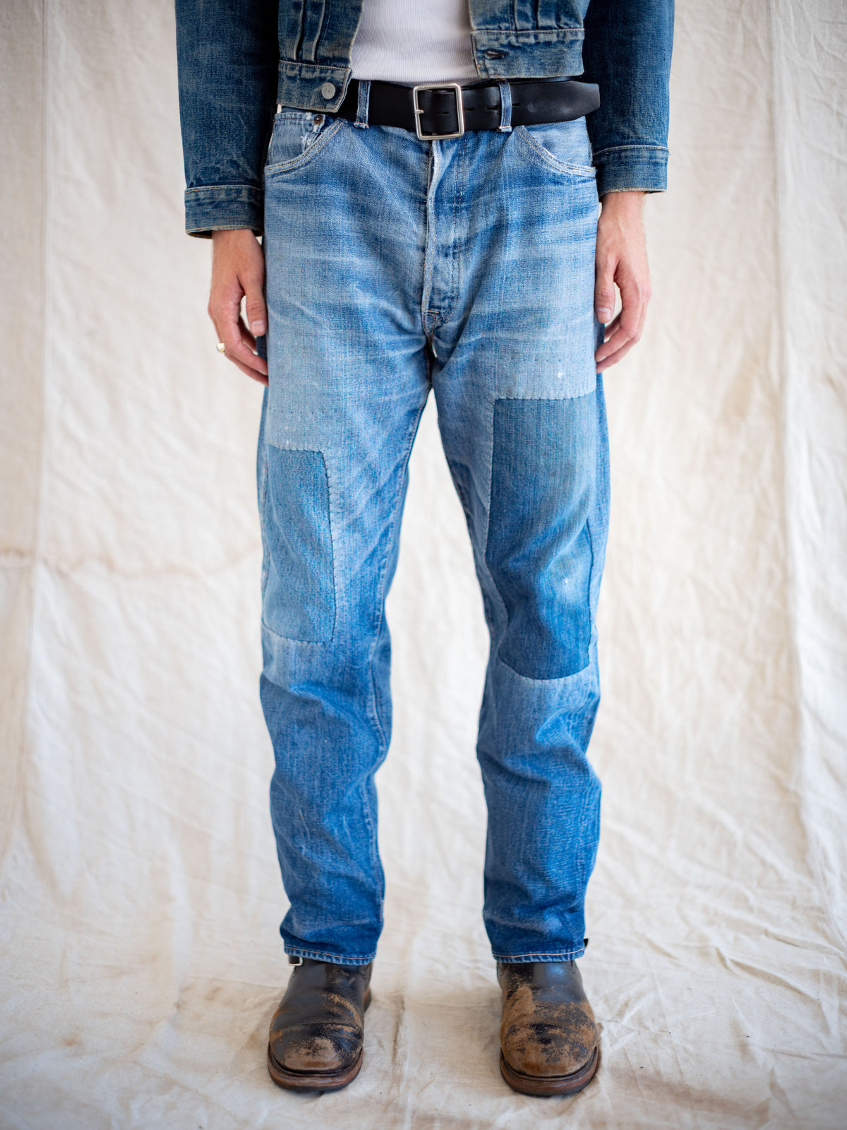 1960’s Levi’s 501 Big E’s with OG Farm Repairs 36W