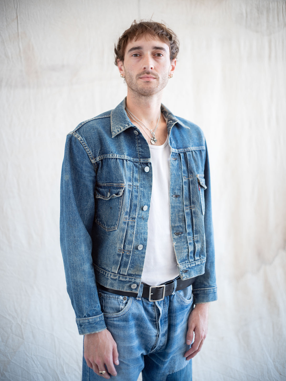 1950’s Levi’s 507XX Type Two Jacket in a Dark Midwash (Size Medium/Large)