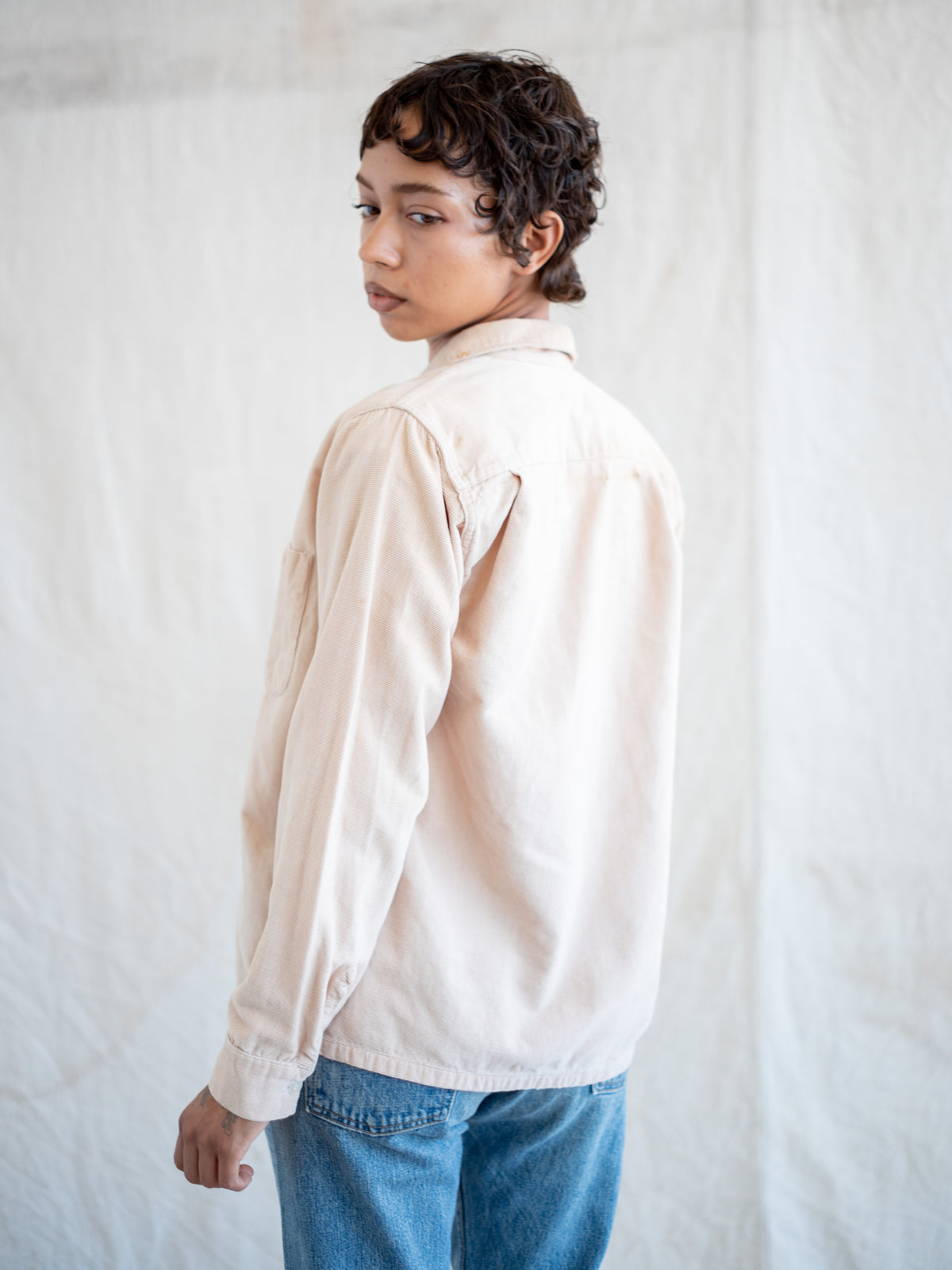 1950’s/1960’s Vertical Corduroy Sportswear Shirt (Size Small)