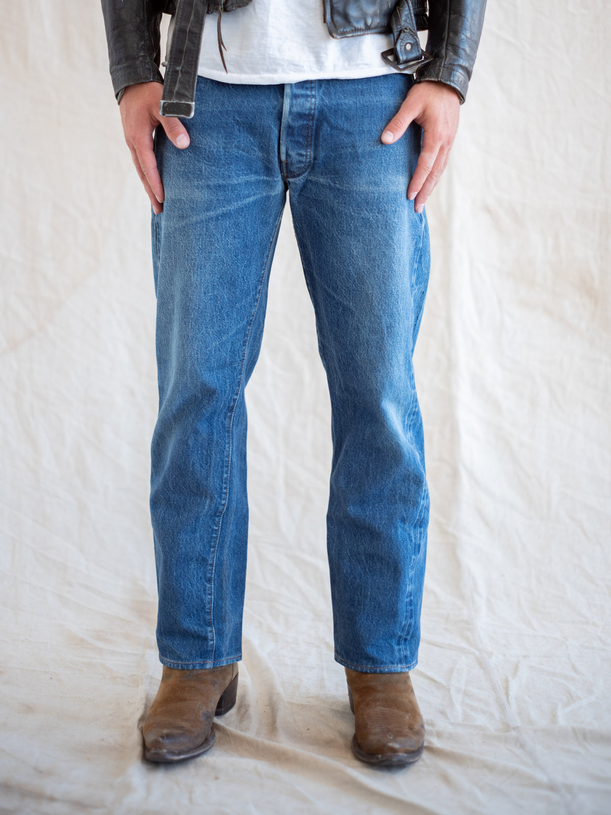 1970’s/1980’s Levi’s Redline 501s in a Dark Wash with Character 33W