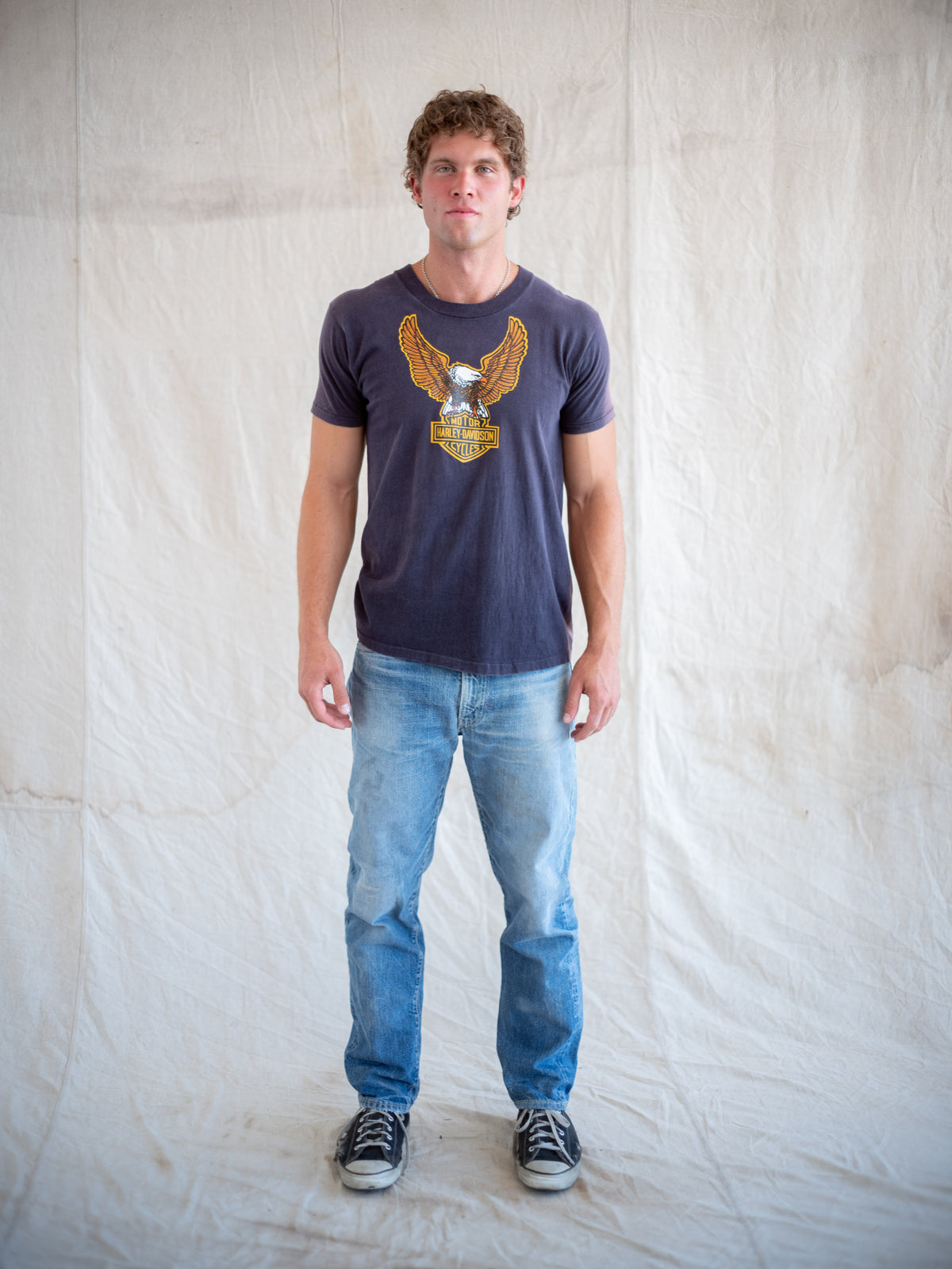 1960’s Levi’s Selvedge Big E 505s in a Light Midwash with Repairs 34W