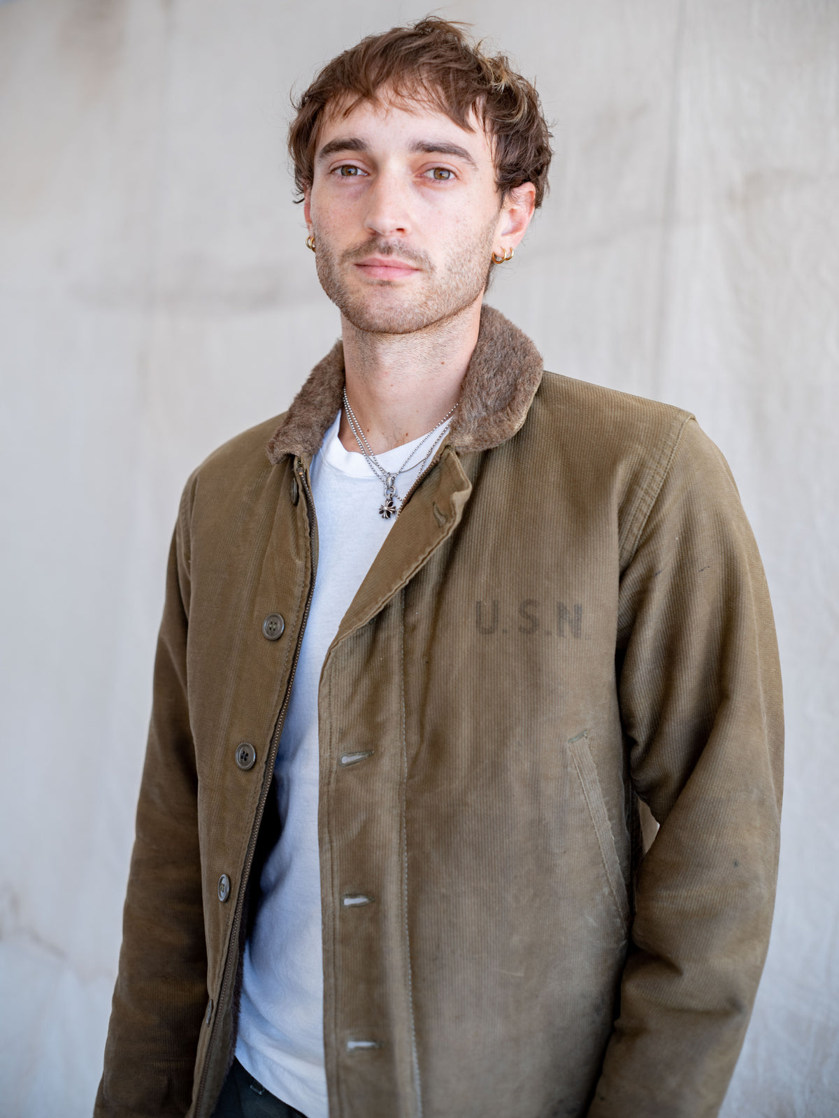 1940’s WWII U.S.N N-1 Deck Jacket (Size Small/Medium)