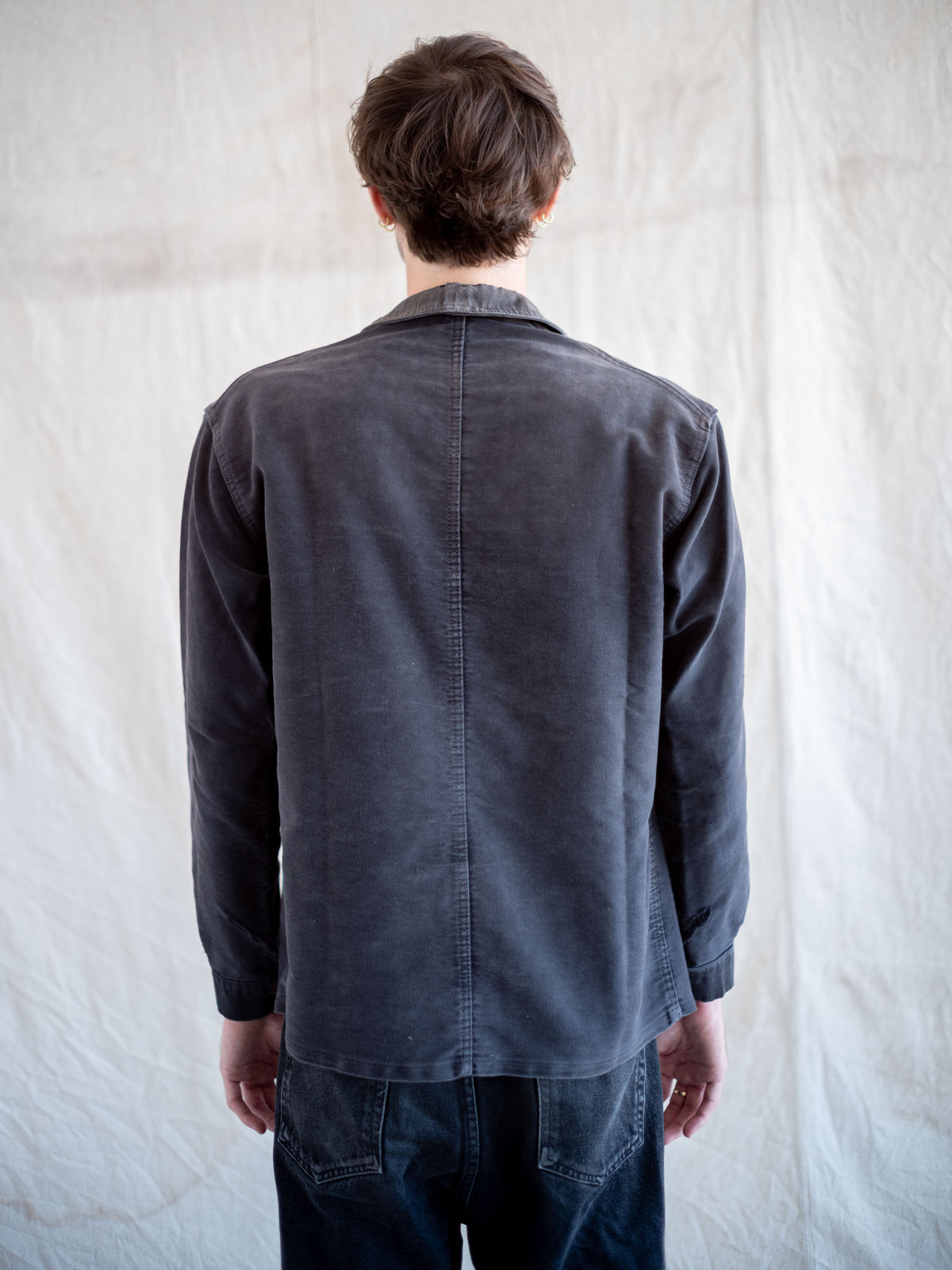 1950’s Faded Black French Chore Jacket (Size Large)